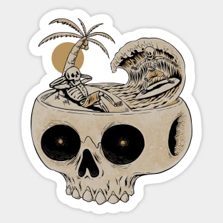 Summer Skull Sticker